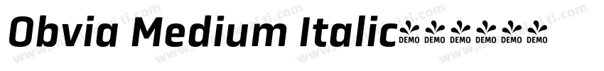 Obvia Medium Italic字体转换